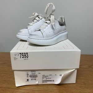 Alexander McQueen  Kids Sneakers Size 27 EU/10 US White Silver